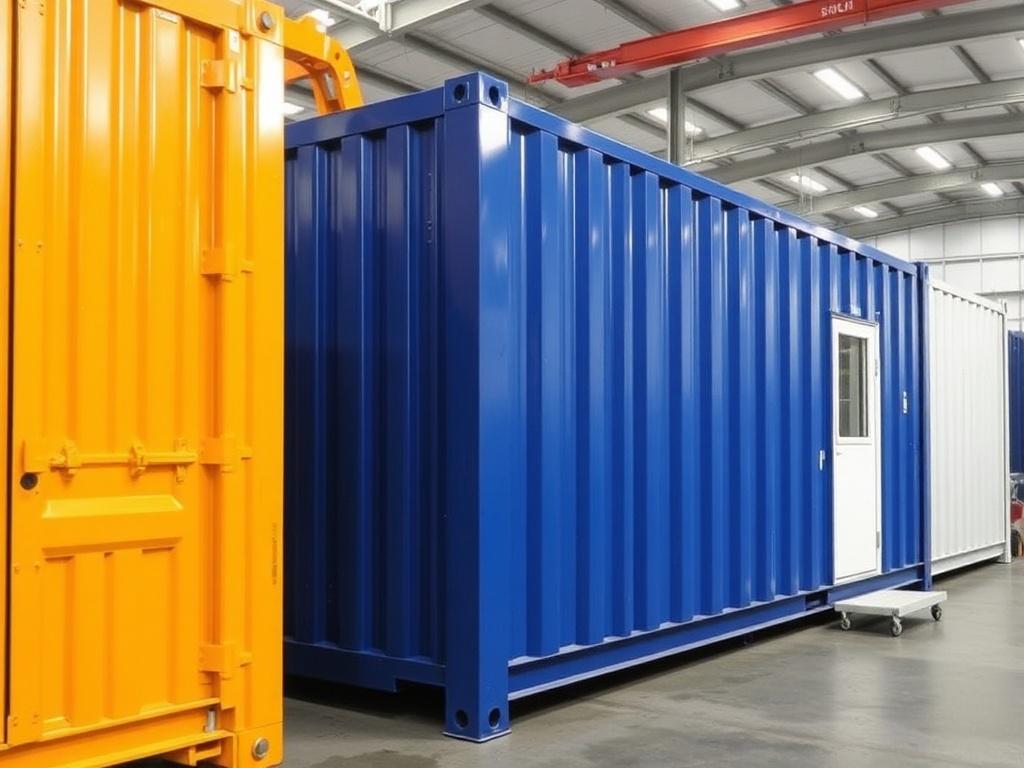 Production of prefabricated modular buildings and block containersфото